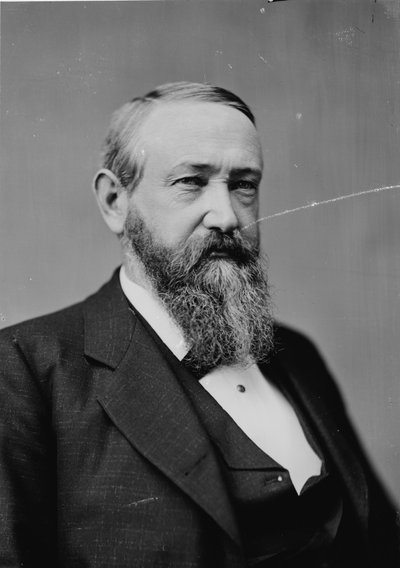 Prezydent Benjamin Harrison, ok. 1870-1880 autorstwa American Photographer