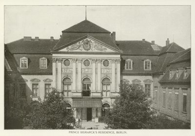 Rezydencja Księcia Bismarcka, Berlin (zdjęcie czarno-białe) autorstwa American Photographer