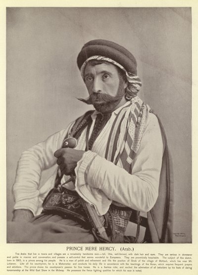 Książę Mere Hemcy, Arab autorstwa American Photographer