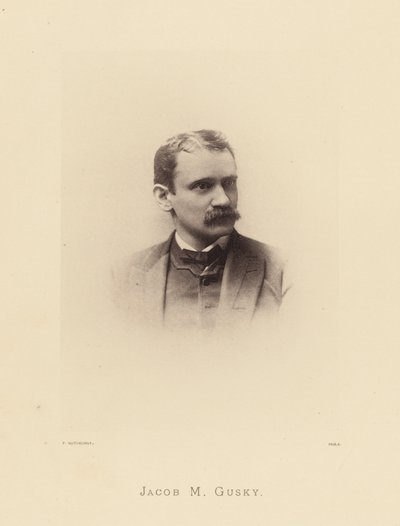 Wybitni mieszkańcy Pensylwanii: Jacob M Gusky (zdjęcie czarno-białe) autorstwa American Photographer