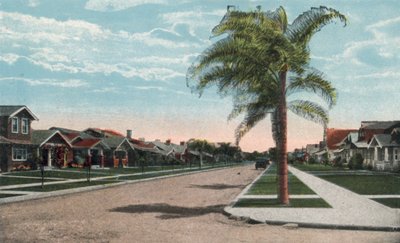 San Diego, Kalifornia: Residence Street (zdjęcie kolorowe) autorstwa American Photographer