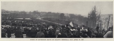 Scena na Riverside Drive w Dzień Pamięci Granta, 27 kwietnia 1897 (zdjęcie czarno-białe) autorstwa American Photographer