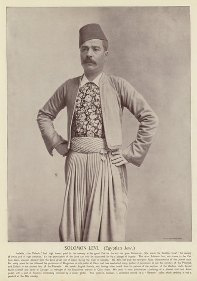 Salomon Levi, egipski Żyd autorstwa American Photographer