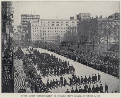 Demonstracja Zdrowych Pieniędzy lub Parada Biznesmenów autorstwa American Photographer