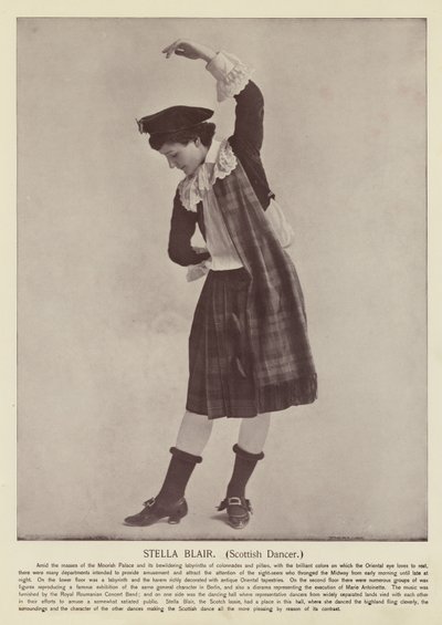 Stella Blair, szkocka tancerka autorstwa American Photographer