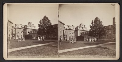 Stereoskopowe widoki Wspólnoty Oneida, c.1870 (zdjęcie czarno-białe) autorstwa American Photographer
