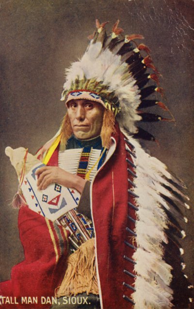 Tall Man Dan, Sioux (zdjęcie) autorstwa American Photographer