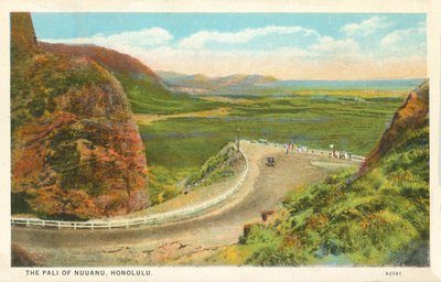 The Pali of Nuuanu, Honolulu (zdjęcie kolorowe) autorstwa American Photographer