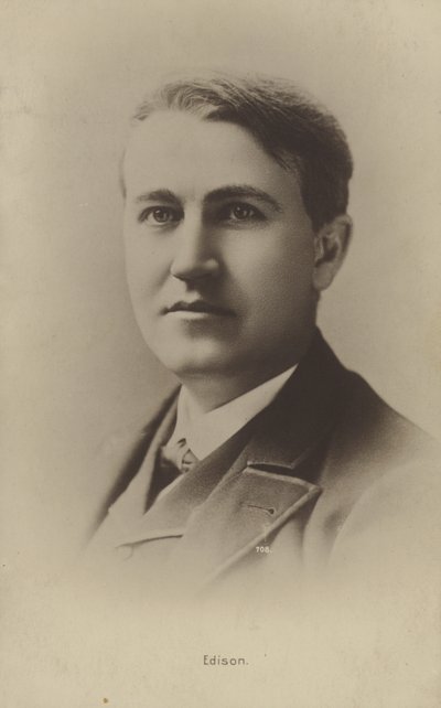 Thomas Edison (1847-1931), amerykański wynalazca autorstwa American Photographer