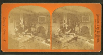 Widok Amosa Alcotta w jego gabinecie autorstwa American Photographer