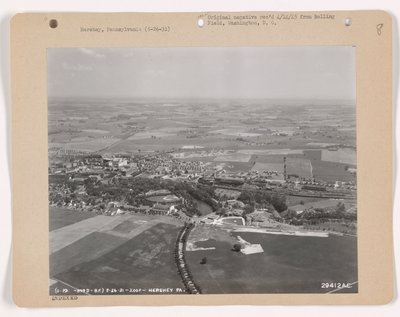 Widok Hershey, Pensylwania, 26 maja 1931 (zdjęcie czarno-białe) autorstwa American Photographer