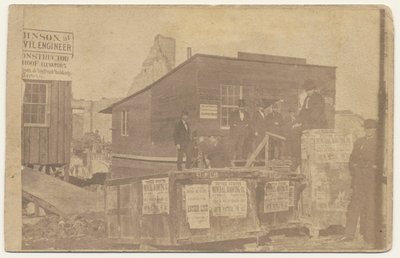 Blok WD Kerfoota, 1871 r autorstwa American Photographer