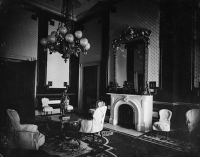 Wnętrze Białego Domu, Stara Zielona Sala, Gabinet Prezydentów, 1860-80 autorstwa American Photographer