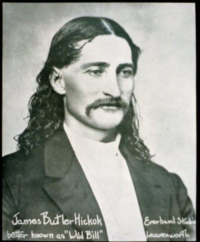 „Dziki Bill” Hickok (zdjęcie czarno-białe) autorstwa American Photographer