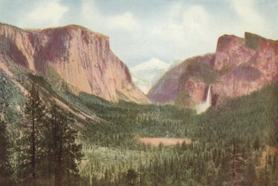 Yosemite Valley, Kalifornia, Widok ogólny z Artists Point (kolorowe zdjęcie) autorstwa American Photographer