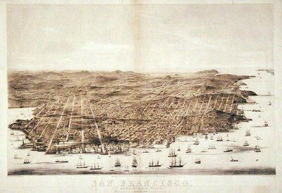 Widok z lotu ptaka na San Francisco autorstwa American School