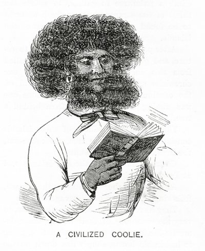 Cywilizowany kulis, ilustracja z Appletons Journal, 4 maja 1872 r. autorstwa American School