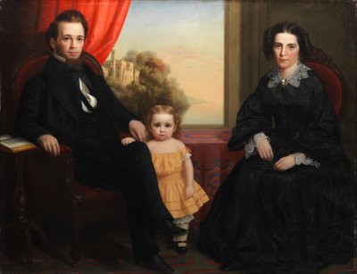 Portret grupy rodzinnej, ok. 1850 autorstwa American School
