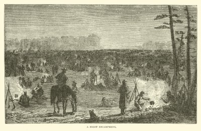 Nocny obóz, grudzień 1862 autorstwa American School