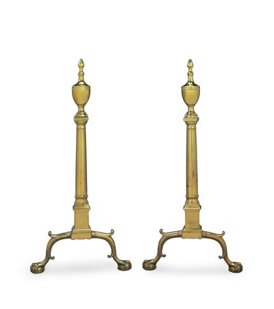 Para Chippendale andirons, Filadelfia lub Nowy Jork, 1780-1800 autorstwa American School