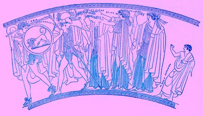 Porwanie Heleny, ilustracja z Historii Grecji autorstwa Victora Duruy, opublikowana w 1890 r. (obraz ulepszony cyfrowo) autorstwa American School