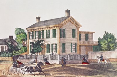 Abraham Lincolns (1809-1865) Rezydencja autorstwa American School