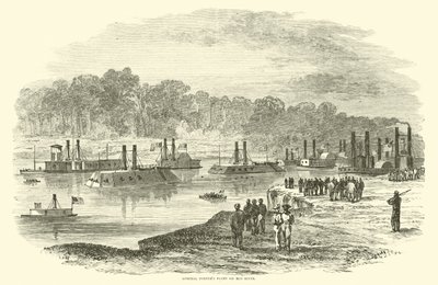 Flota admirała Porterów na Red River, marzec 1864 r autorstwa American School