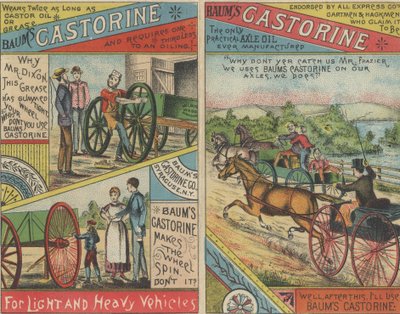 Reklama Baums Castorine, 1884 autorstwa American School