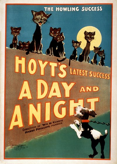Reklama Charlesa Hoytsa Dzień i noc, wyd.1899 autorstwa American School