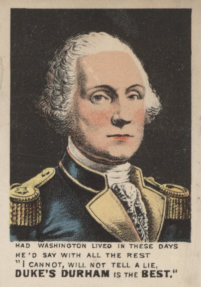 Reklama tytoniu Duke of Durham (kolor lito) autorstwa American School