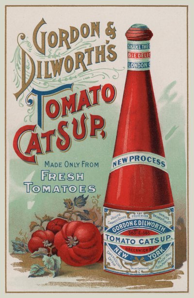 Reklama zupy pomidorowej Gordon  Dilworth (chromolitho) autorstwa American School