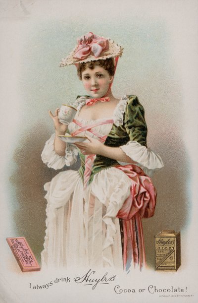 Reklama kakao Huylera i czekolady do picia, 1893 autorstwa American School
