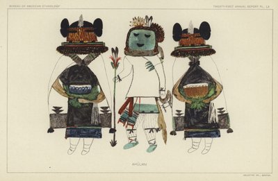 Ahulani (kolorowa litografia) autorstwa American School