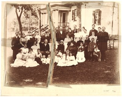 Albumin rodziny Archer (zdjęcie w sepii) autorstwa American School