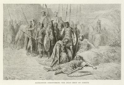 Aleksander odkrywa martwe ciało Dariusza autorstwa American School