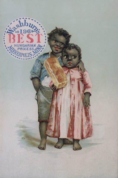 Amerykańska karta handlowa reklamująca najlepszy węgierski chleb procesowy Washburn, Minneapolis, Minnesota autorstwa American School
