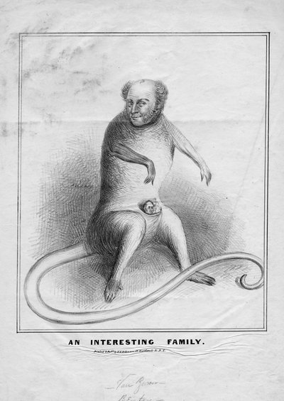 Ciekawa rodzina, wyd. HR Robinson, Nowy Jork, ok. 1845 autorstwa American School