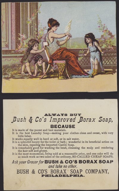 Starożytne greckie lub rzymskie dzieci z matką (chromolitho) autorstwa American School