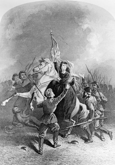 Annie Etheridge Hooks (1839-1913) ilustracja z filmu Praca dla kobiet podczas wojny secesyjnej autorstwa American School