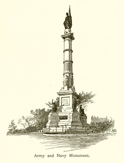 Pomnik Armii i Marynarki Wojennej, Boston Common autorstwa American School