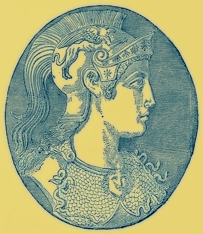 Atena, ilustracja z Historii Grecji autorstwa Victora Duruy, opublikowana w 1890 r. (obraz ulepszony cyfrowo) autorstwa American School