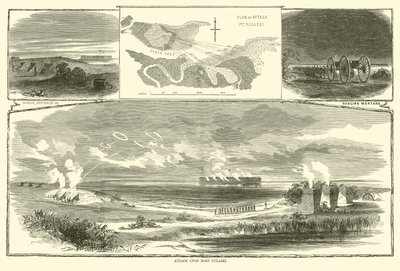 Atak na Fort Pułaski, kwiecień 1863 autorstwa American School
