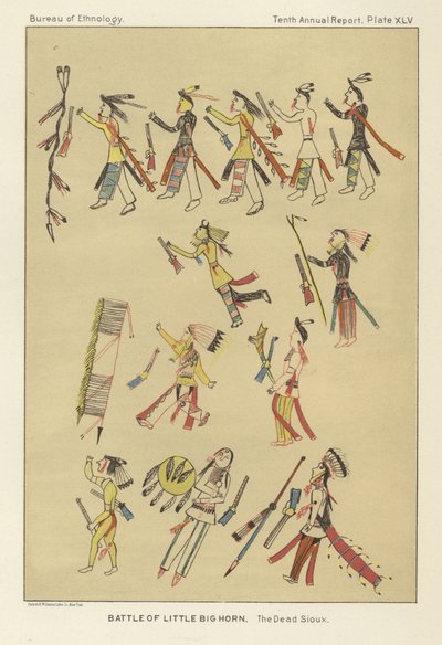 Bitwa pod Little Bighorn autorstwa American School