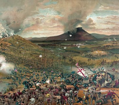 Bitwa pod Mission Ridge, 25.11.1863 - z komplementami...wyd. 1886. autorstwa American School