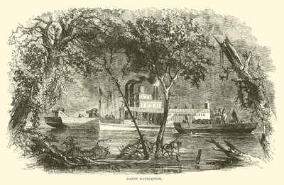 Nawigacja Bayou, marzec 1863 autorstwa American School