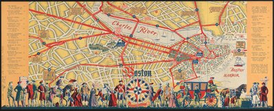 Boston to miasto przeglądające: co zobaczyć i jak cieszyć się wizytą, ok. 1935-45 (kolor lito) autorstwa American School