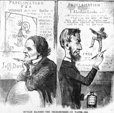 Butler powieszony, Murzyn wolny, na papierze, 1863 autorstwa American School