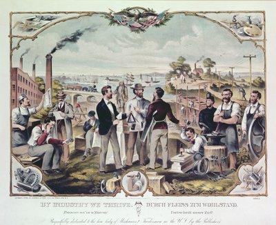 By Industry We Thrive, opublikowanej przez Kimmel i Voigt, 1873 autorstwa American School