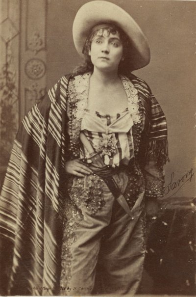 Wizerunek karty gabinetowej aktora Adah Isaacs Menken autorstwa American School