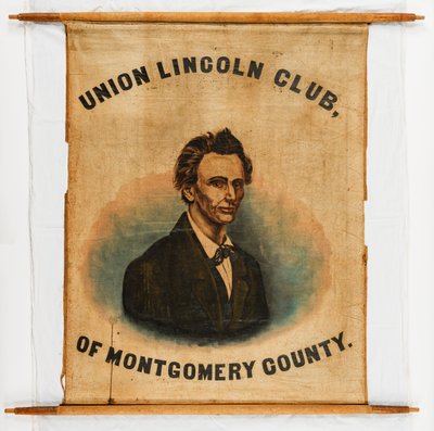 Baner kampanii dla Abrahama Lincolna, hrabstwo Montgomery autorstwa American School